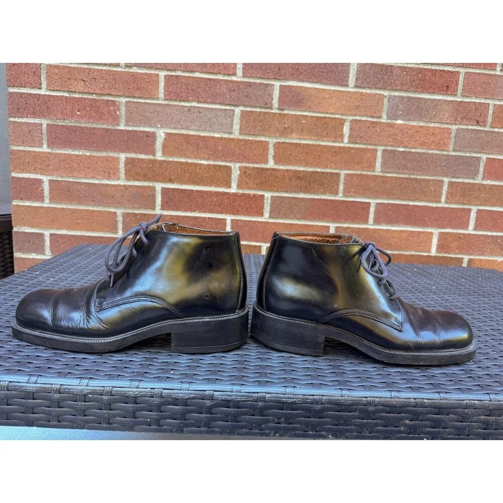 Kenneth Cole Reaction black leather chukka boots size 8.5